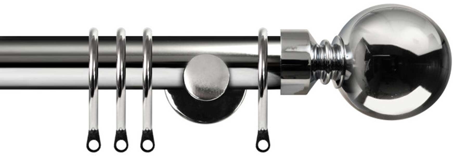Renaissance Dimensions 28mm Contemporary Brkt Polished Silver Ball
