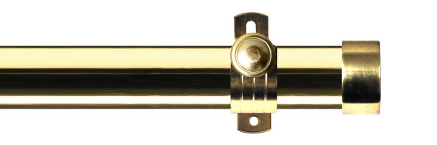 Renaissance 28mm Dimensions Options Eyelet Pole Polished Brass End Cap Finial