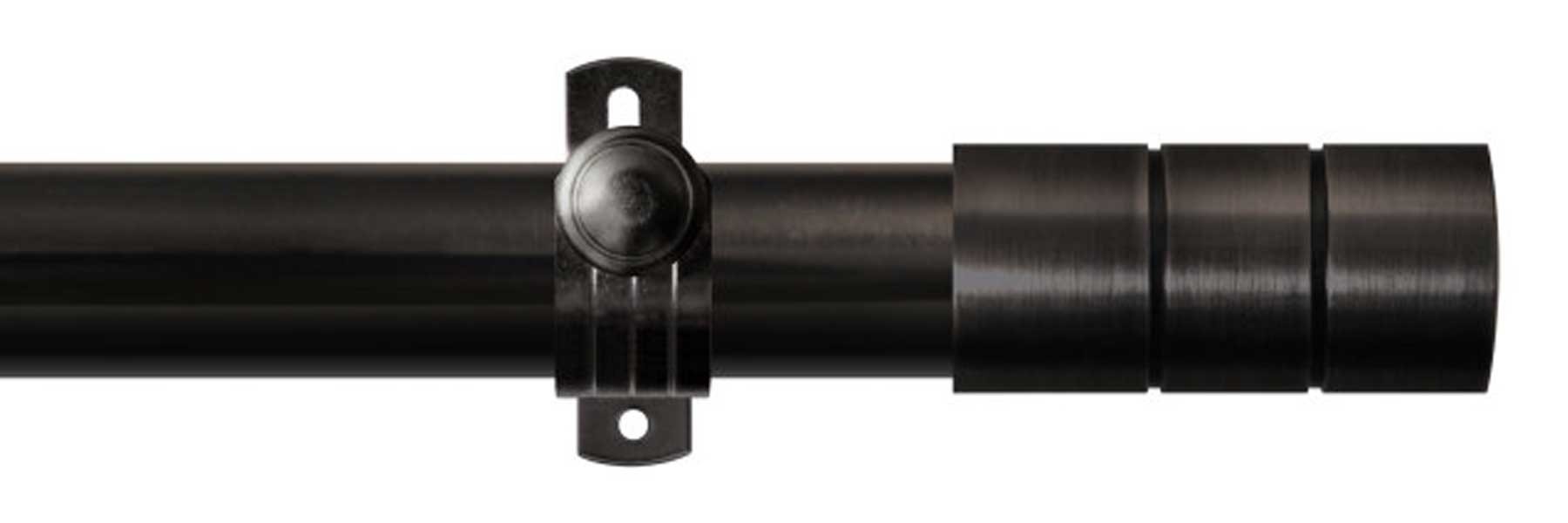 Renaissance 28mm Dimensions Options Eyelet Pole Black Nickel Cylinder Finial