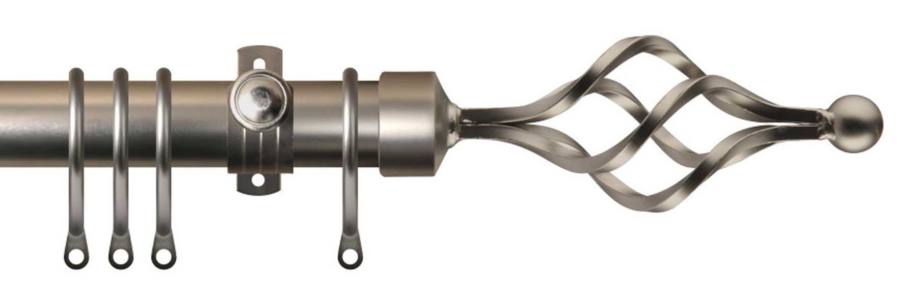 Renaissance 28mm Dimensions Options Titanium Long Basket Finial