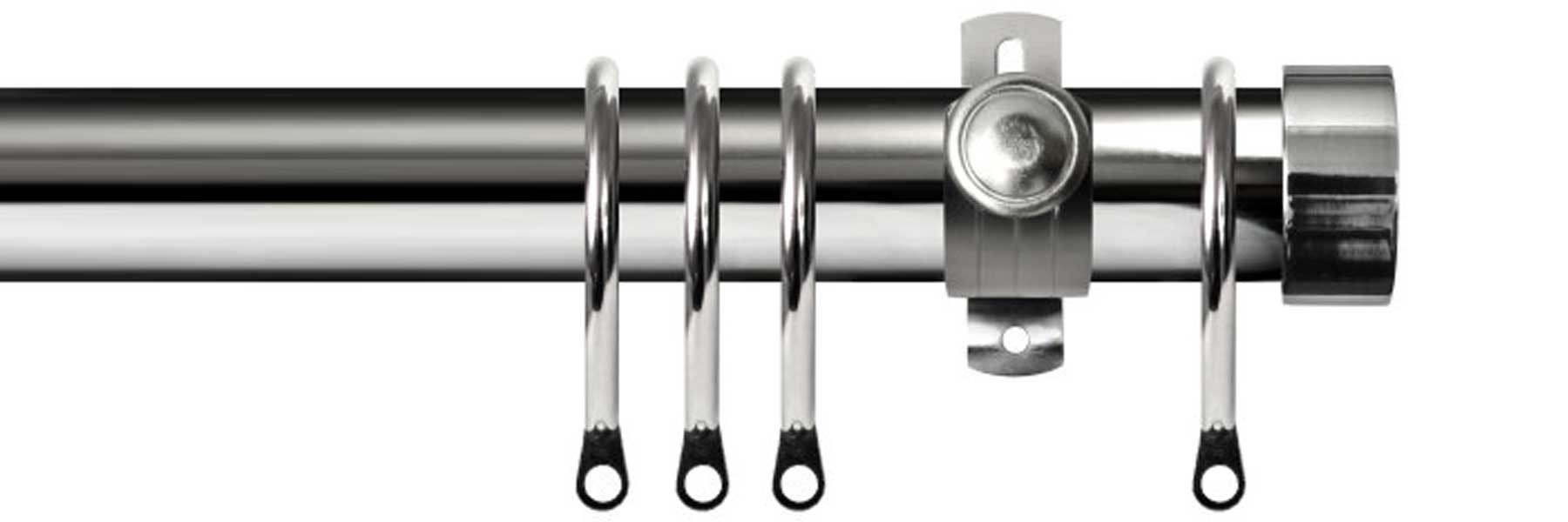 Renaissance 28mm Dimensions Options Polished Silver End Cap Finial