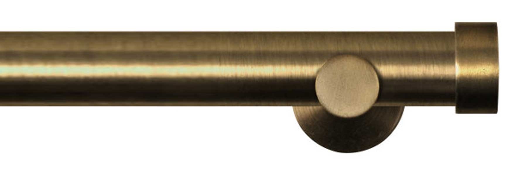 Renaissance Dimensions 28mm Eyelet Pole Contemporary Brkt Antique Brass End Cap