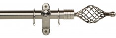 Rolls Galleria Metals 35mm Brushed Silver Twisted Cage