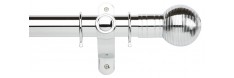 Rolls Galleria Metals 50mm Chrome Ribbed Ball