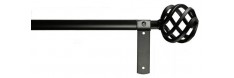 Cameron Fuller 19mm Bay Pole Basket Finial Black