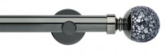 Hallis Neo 28mm Style Mosaic Ball Black Nickel Eyelet Cyl Brkt