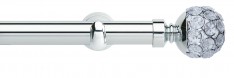 Hallis Neo 28mm Style Crystal Glass Ball Chrome Eyelet Cup Brkt