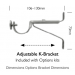 Renaissance Dimensions 28mm Eyelet Pole Options Brkt