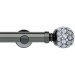 Neo Style 35mm Jewelled Ball Black Nickel Eyelet Curtain Pole